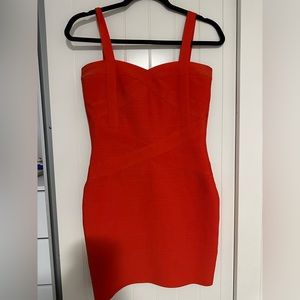 Red bodycon dress